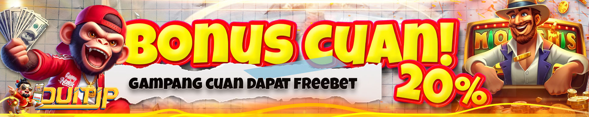 DuitJP - Bonus Freebet 20%